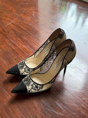 Black Lace Jimmy Choo Heels
